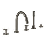 Grohe Atrio 5 Delikli Küvet Bataryası, Brushed Hard Graphite