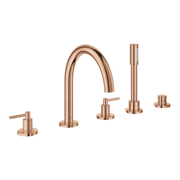 Grohe Atrio 5 Delikli Küvet Bataryası, Warm Sunset
