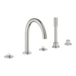 Grohe Atrio Private Collection 5 Delikli Küvet Bataryası, Paslanmaz Çelik