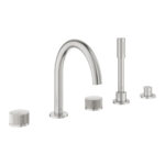 Grohe Atrio Private Collection 5 Delikli Küvet Bataryası, Paslanmaz Çelik