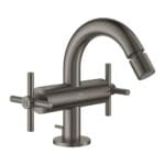 Grohe Atrio Tek Delikli Bide Bataryası 1/2, Brushed Hard Graphite