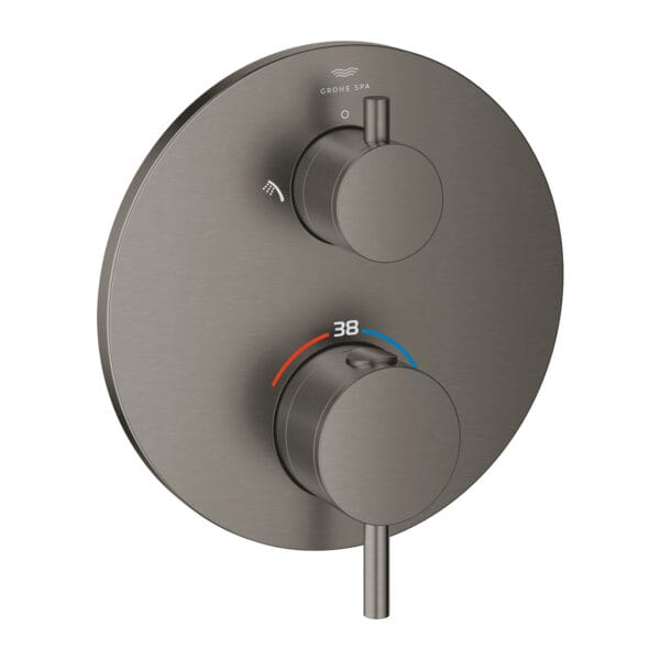 Grohe Atrio Termostatik Banyo/Duş Bataryası, Brushed Hard Graphite