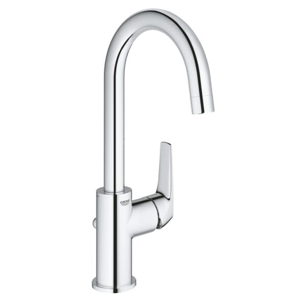 Grohe BauFlow Tek Kumandalı Lavabo Bataryası 1/2″ L-Boyut, Krom