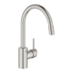 Grohe Concetto Tek Kumandalı Eviye Bataryası, Paslanmaz Çelik