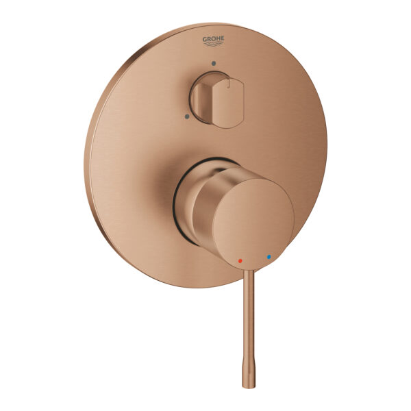 Grohe Essence Tek Kumandalı 3 Yönlü Banyo Bataryası, Brushed Warm Sunset