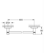 Grohe Essentials Havluluk 60 cm, Altın - Görsel 2