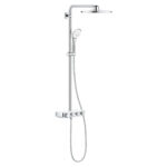 Grohe Euphoria SmartControl 310 Duş Sistemi Duvara Monte Termostatik Bataryalı Duş Sistemi, Ay Beyazı/Krom