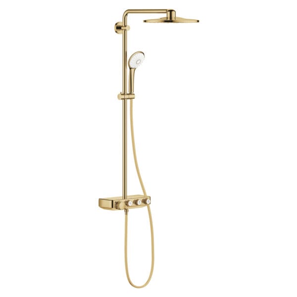 Grohe Euphoria SmartControl 310 Duş Sistemi Duvara Monte Termostatik Bataryalı Duş Sistemi, Cool Sunrise