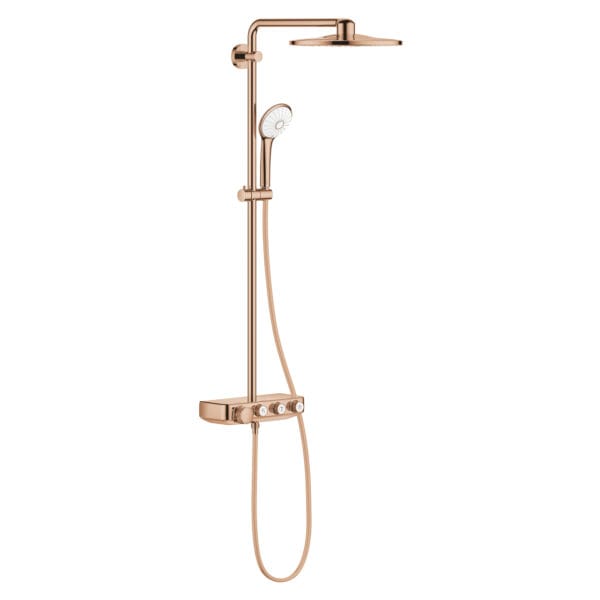 Grohe Euphoria SmartControl 310 Duş Sistemi Duvara Monte Termostatik Bataryalı Duş Sistemi, Warm Sunset
