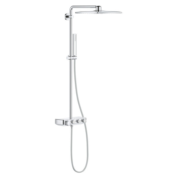 Grohe Euphoria SmartControl System 310 Cube Duvara Monte Termostatik Bataryalı Duş Sistemi, Krom