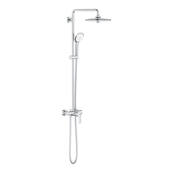 Grohe Euphoria System 260 Duvara Monte Tek Kumandalı Bataryalı Duş Sistemi, Krom
