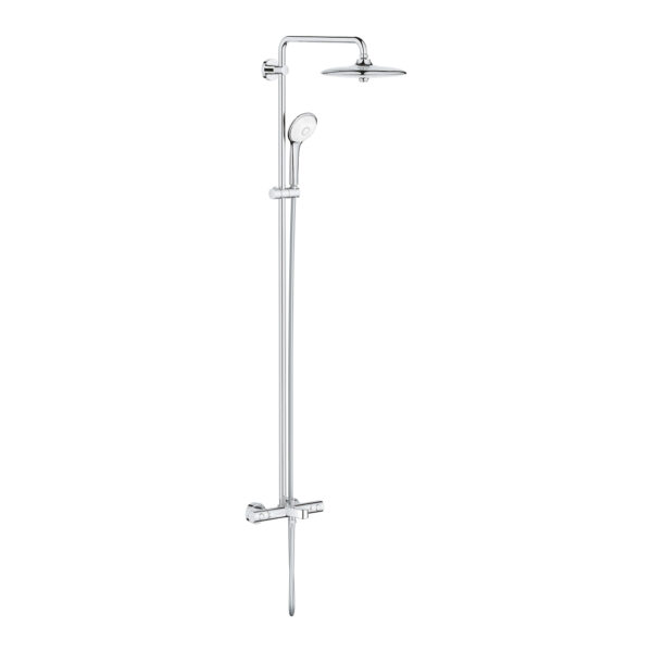 Grohe Euphoria System 260 Duvara Monte Termostatik Banyo Bataryalı Duş Sistemi, Krom
