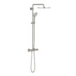 Grohe Euphoria System 310 Duvara Monte Termostatik Bataryalı Duş Sistemi, Paslanmaz Çelik