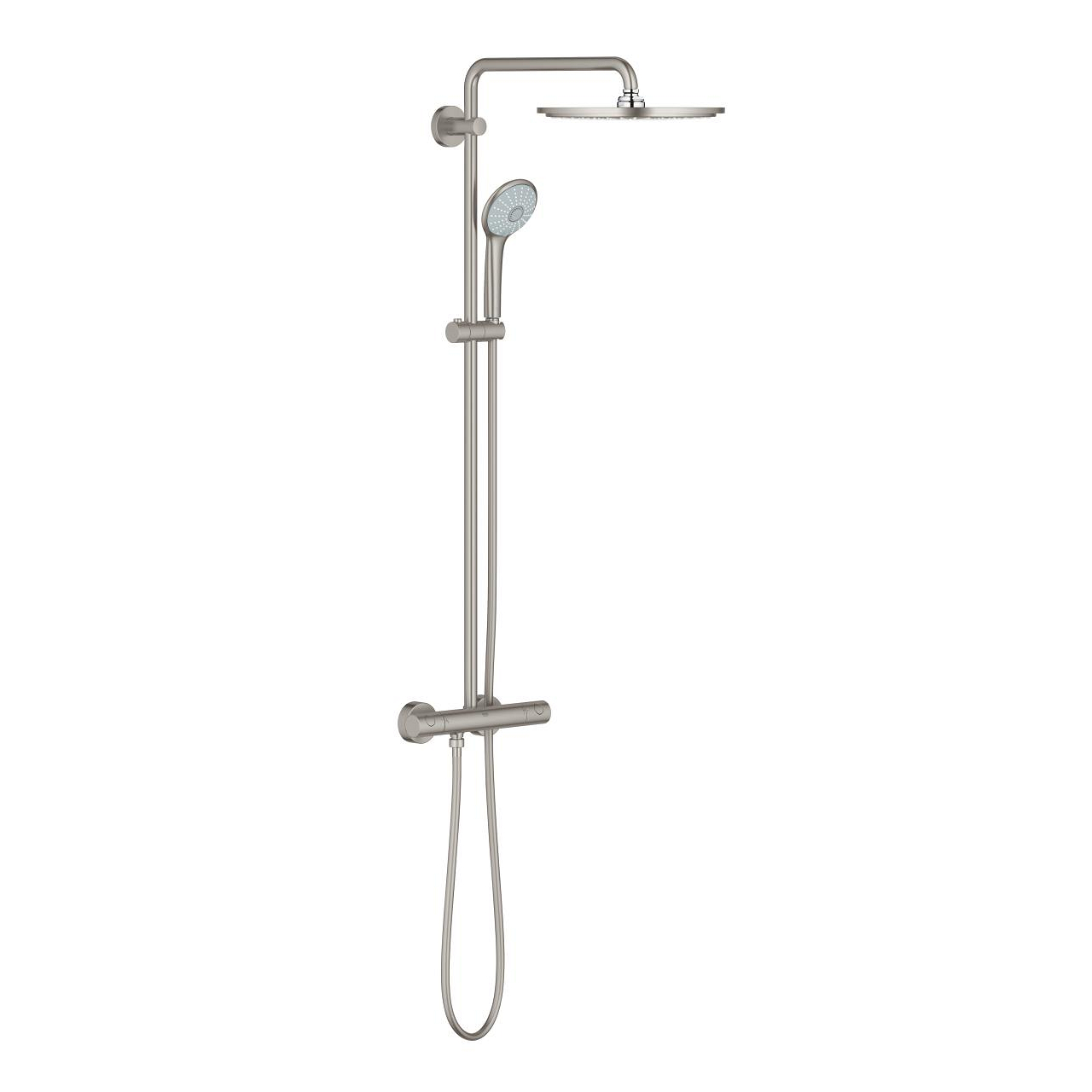 grohe-euphoria-system-310-duvara-monte-termostatik-bataryali-dus-sistemi-paslanmaz-celik.jpg Grohe Euphoria System 310 Duvara Monte Termostatik Bataryalı Duş Sistemi, Paslanmaz Çelik - Görsel 1