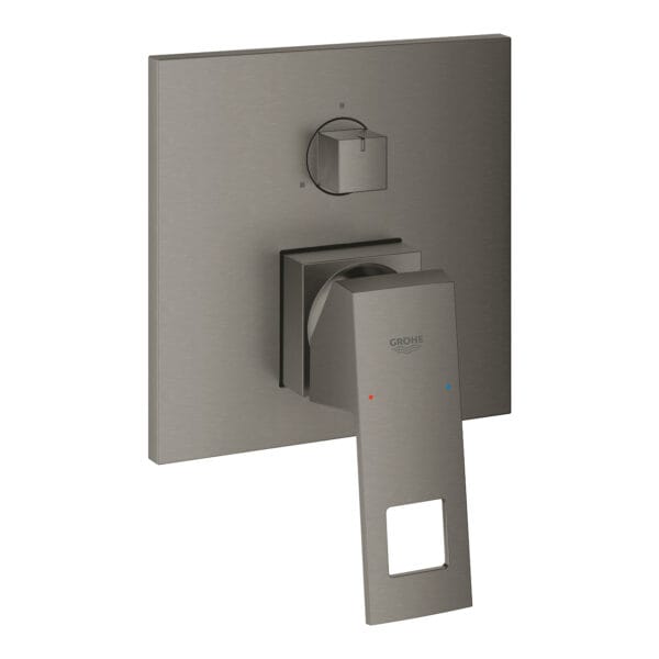 Grohe Eurocube Tek Kumandalı 3 Yönlü Banyo Bataryası, Brushed Hard Graphite