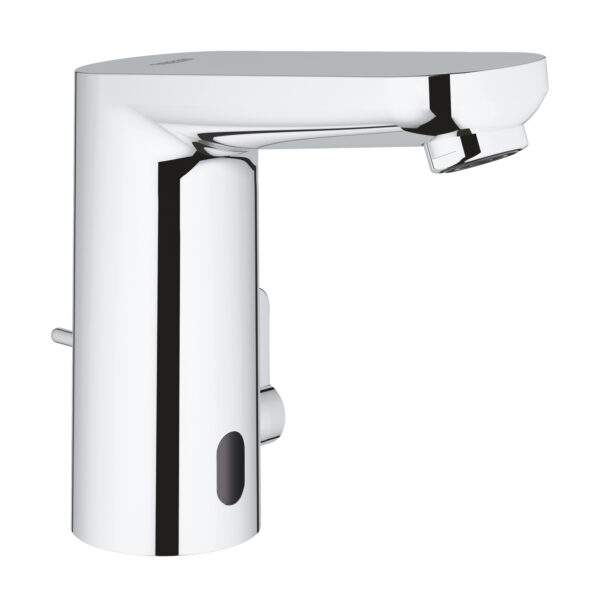 Grohe Eurosmart Cosmopolitan E Fotoselli Lavabo Bataryası, Çift Su Girişli Ayarlanabilir Sıcaklık Sınırlayıcısı, Krom