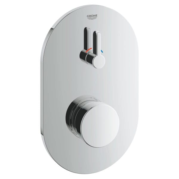 Grohe Eurosmart Cosmopolitan T Zaman Ayarlı Duş Bataryası 1/2″, Kelebek Ve Ayarlanabilir Sıcaklık Sınırlayıcı İle, Krom