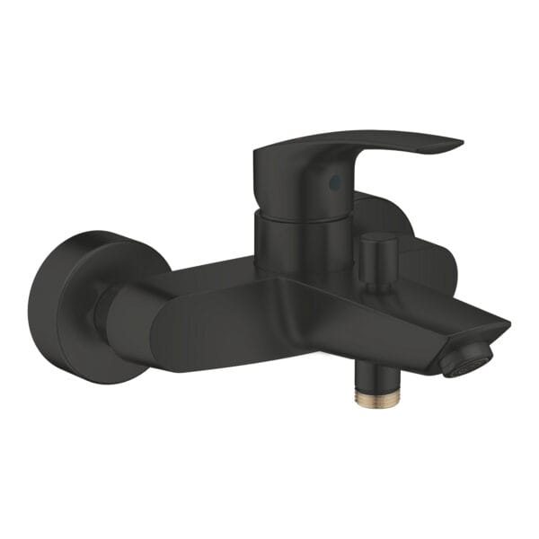 Grohe Eurosmart Tek Kumandalı Banyo Bataryası, Mat Siyah