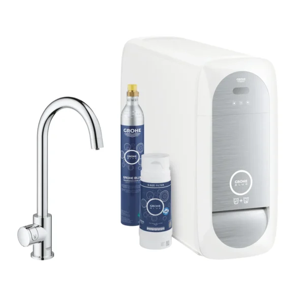 Grohe Grohe Blue Home C-Spout Starter Kit With Mono Faucet, Krom