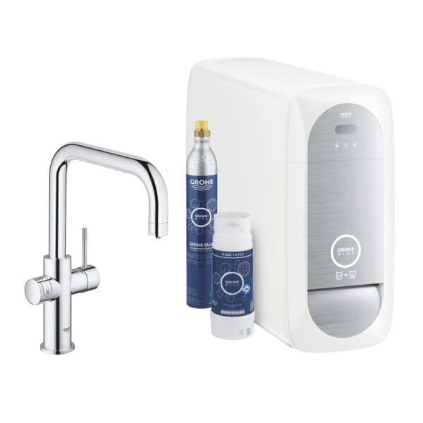Grohe Grohe Blue Home U-Çıkış Uçlu Başlangıç Kiti, Krom