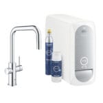 Grohe Grohe Blue Home U-Spout Starter Kit With Pull-Out Mousseur, Krom