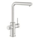 Grohe Grohe Blue Pure Minta Filter Faucet With Pull-Out Spout, Paslanmaz Çelik
