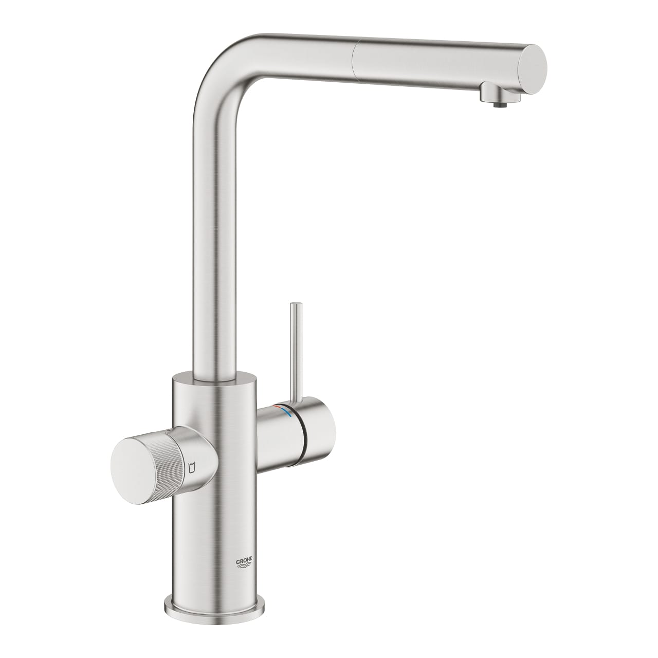 grohe-grohe-blue-pure-minta-filter-faucet-with-pull-out-spout-paslanmaz-celik.jpg Grohe Grohe Blue Pure Minta Filter Faucet With Pull-Out Spout, Paslanmaz Çelik - Görsel 1