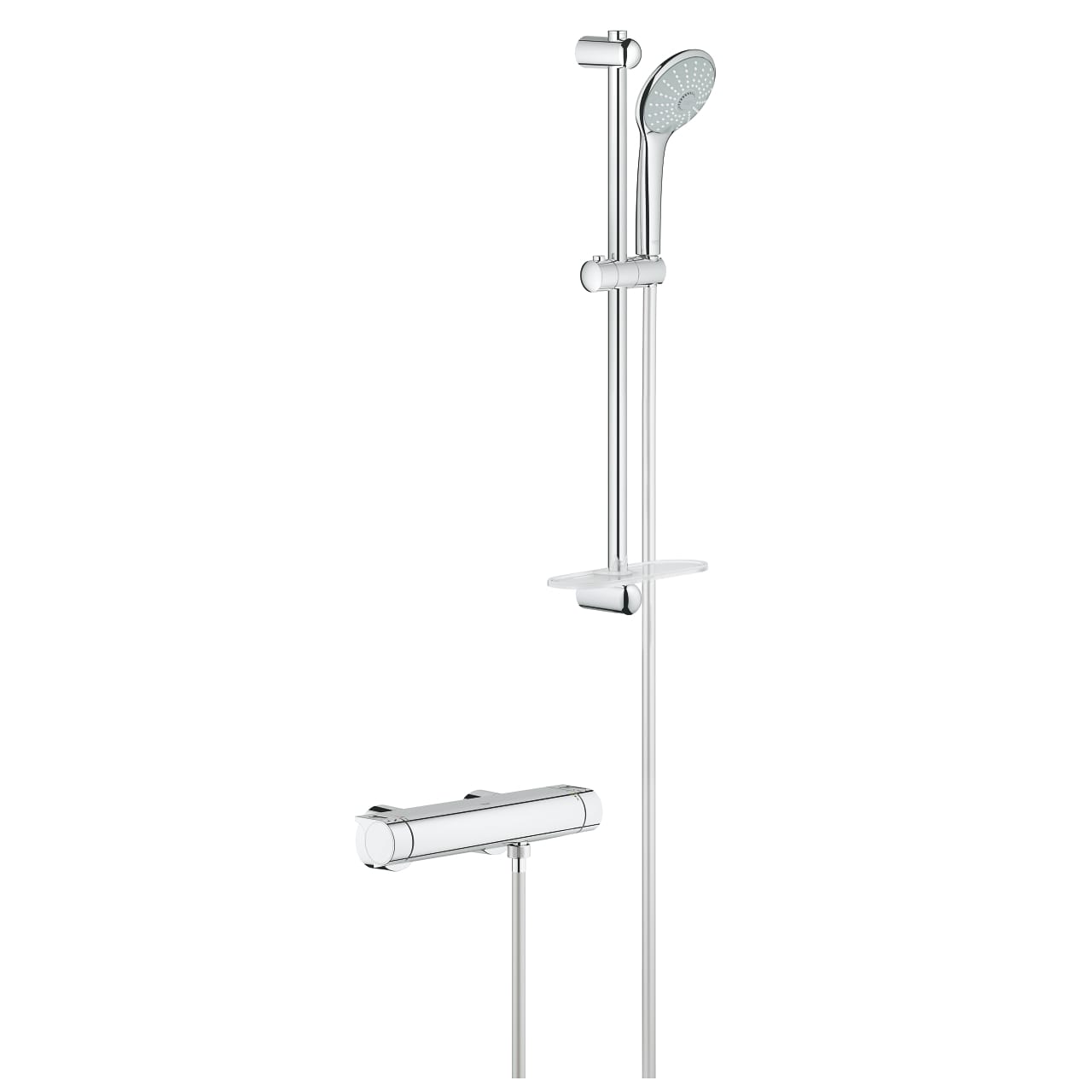 grohe-grohtherm-2000-termostatik-dus-bataryasi-dus-seti-dahil-krom.jpg Grohe Grohtherm 2000 Termostatik Duş Bataryası / Duş Seti Dahil, Krom - Görsel 1