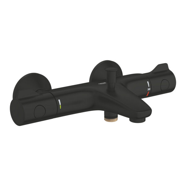 Grohe Grohtherm 800 Termostatik Banyo Bataryası, Mat Siyah