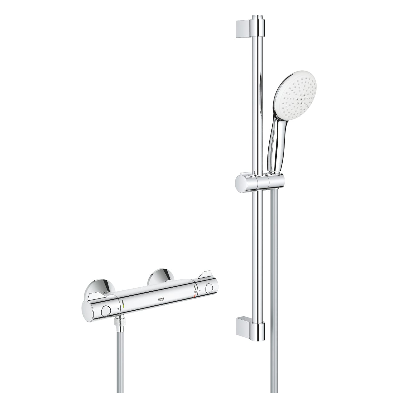 grohe-grohtherm-800-termostatik-dus-bataryasi-krom-2.jpg Grohe Grohtherm 800 Termostatik Duş Bataryası, Krom - Görsel 1