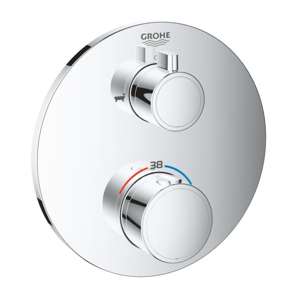 Grohe Grohtherm Çift Yönlü Ankastre Termostatik Banyo Bataryası, Krom