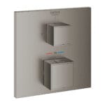 Grohe Grohtherm Cube Ankastre Termostatik Banyo Bataryası, Brushed Hard Graphite