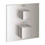 Grohe Grohtherm Cube Ankastre Termostatik Banyo Bataryası, Paslanmaz Çelik