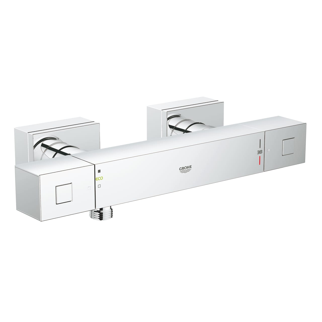 grohe-grohtherm-cube-termostatik-dus-bataryasi-krom.jpg Grohe Grohtherm Cube Termostatik Duş Bataryası, Krom - Görsel 1