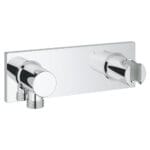 Grohe Grohtherm F Duvar Üstü Duş Askısı Ve Duş Çıkış Dirseği Seti, Krom