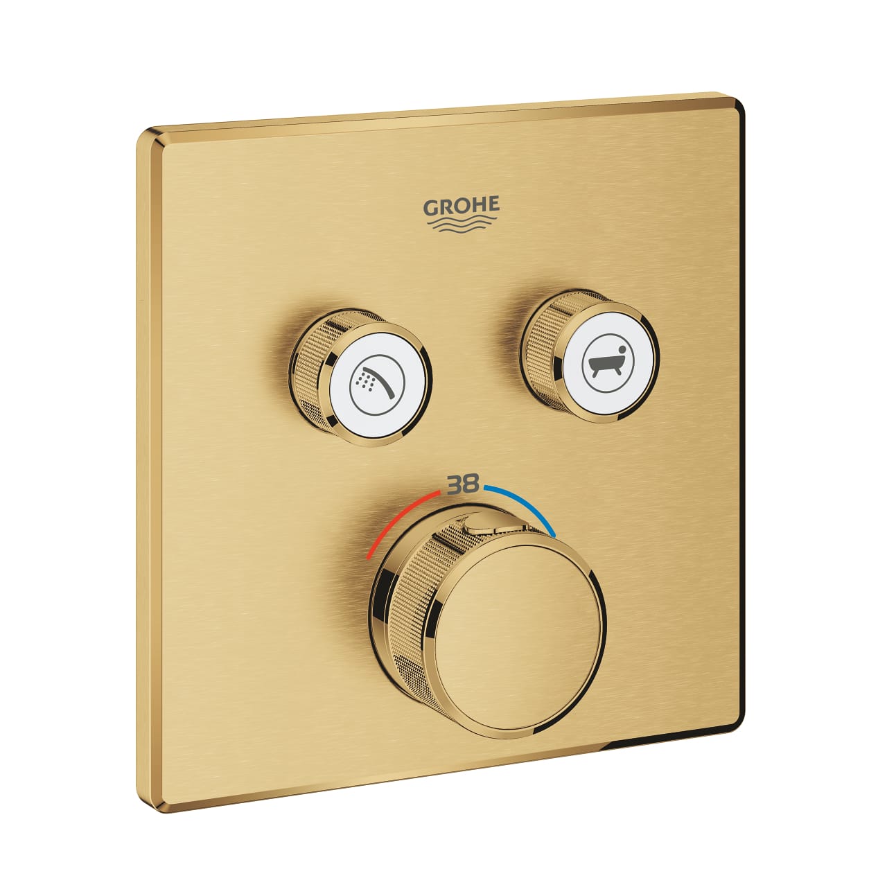 grohe-grohtherm-smartcontrol-cift-valfli-akis-kontrollu-ankastre-termostatik-dus-bataryasi-brushed-cool-sunrise.jpg Grohe Grohtherm SmartControl Çift Valfli Akış Kontrollü, Ankastre Termostatik Duş Bataryası, Brushed Cool Sunrise - Görsel 1