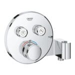 Grohe Grohtherm SmartControl Çift Valfli Akış Kontrollü, Ankastre Termostatik Duş Bataryası, Entegre Duş Kolu İle, Krom