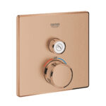 Grohe Grohtherm SmartControl Tek Valfli Akış Kontrollü, Ankastre Termostatik Duş Bataryası, Brushed Warm Sunset