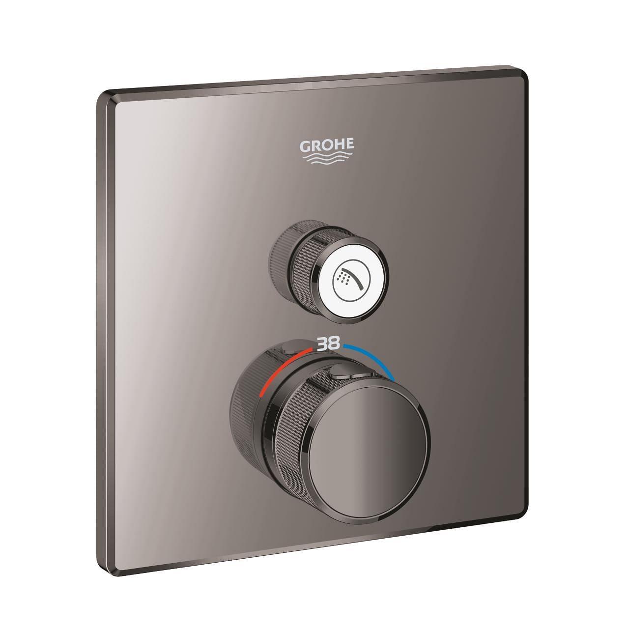 grohe-grohtherm-smartcontrol-tek-valfli-akis-kontrollu-ankastre-termostatik-dus-bataryasi-hard-graphite.jpg Grohe Grohtherm SmartControl Tek Valfli Akış Kontrollü, Ankastre Termostatik Duş Bataryası, Hard Graphite - Görsel 1