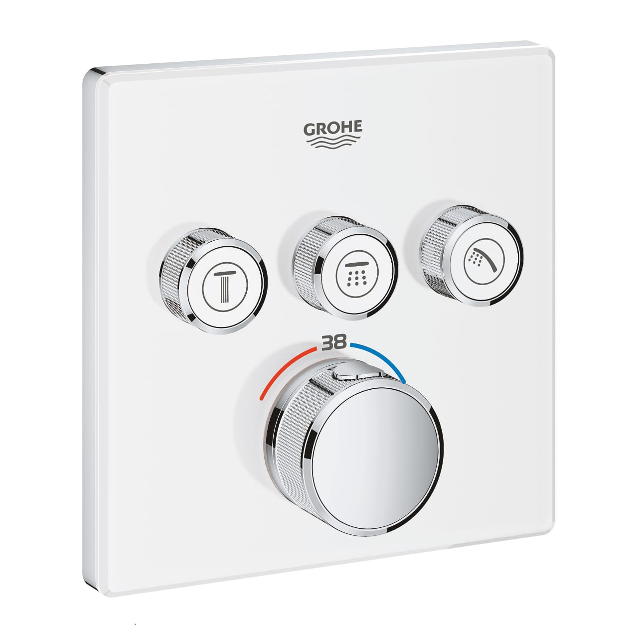 grohe-grohtherm-smartcontrol-uc-valfli-akis-kontrollu-ankastre-termostatik-dus-bataryasi-ay-beyazikrom-2.jpg Grohe Grohtherm SmartControl Üç Valfli Akış Kontrollü, Ankastre Termostatik Duş Bataryası, Ay Beyazı/Krom - Görsel 1