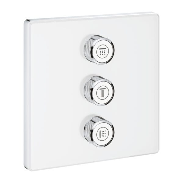 Grohe Grohtherm SmartControl Üç Valfli Akış Kontrollü Kumanda, Ay Beyazı/Krom