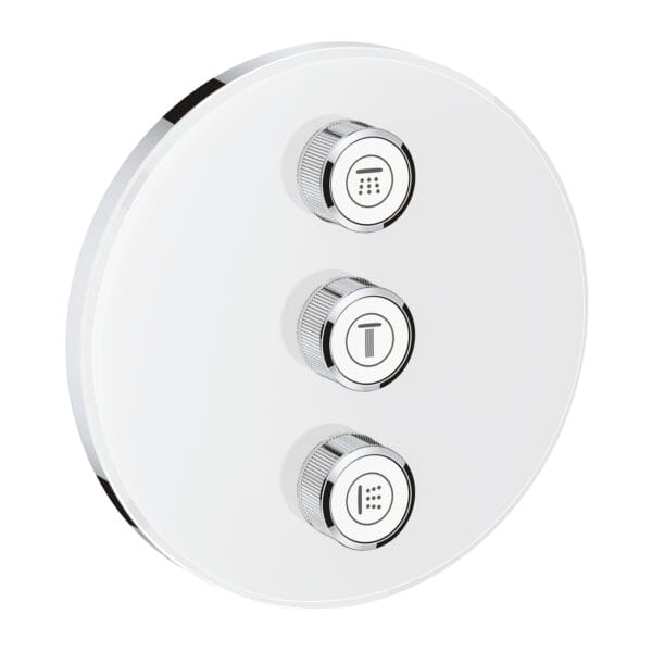 Grohe Grohtherm SmartControl Üç Valfli Akış Kontrollü Kumanda, Ay Beyazı/Krom