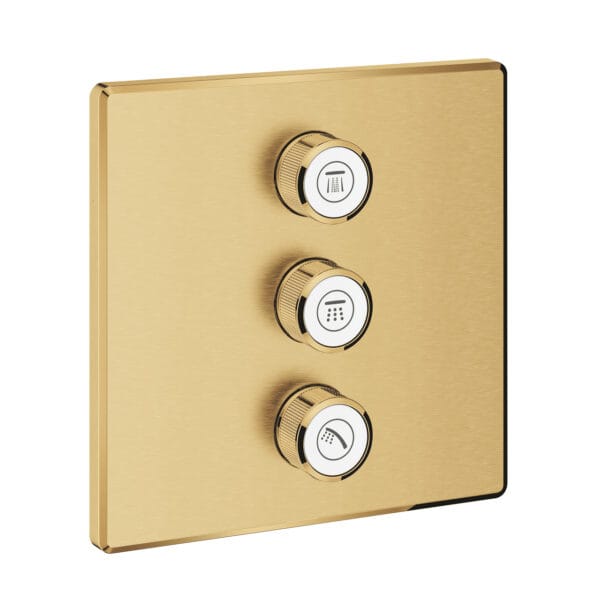 Grohe Grohtherm SmartControl Üç Valfli Akış Kontrollü Kumanda, Brushed Cool Sunrise