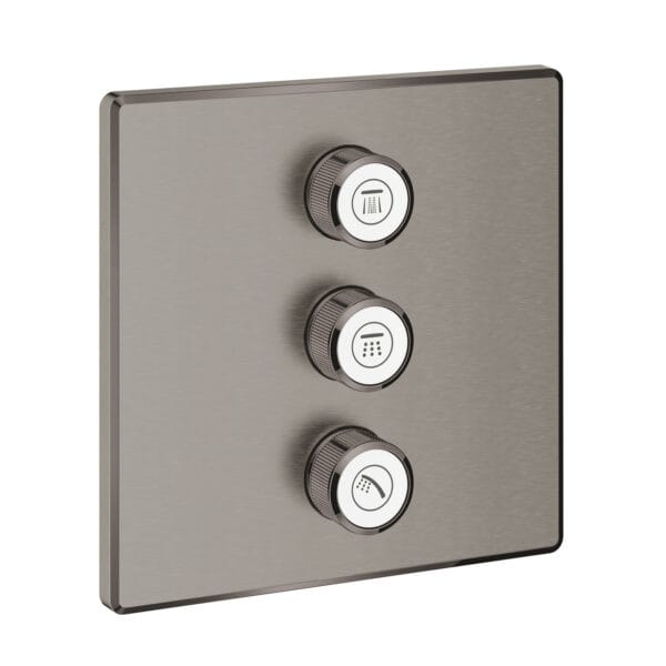 Grohe Grohtherm SmartControl Üç Valfli Akış Kontrollü Kumanda, Brushed Hard Graphite
