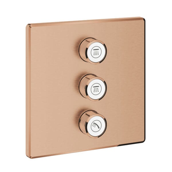 Grohe Grohtherm SmartControl Üç Valfli Akış Kontrollü Kumanda, Brushed Warm Sunset