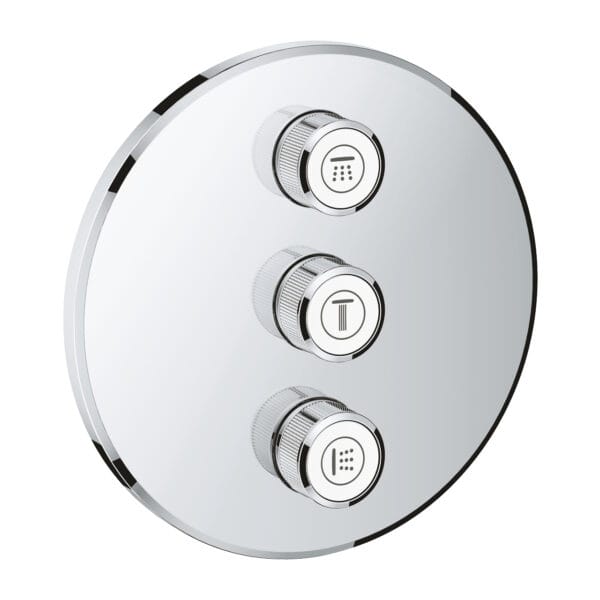 Grohe Grohtherm SmartControl Üç Valfli Akış Kontrollü Kumanda, Krom