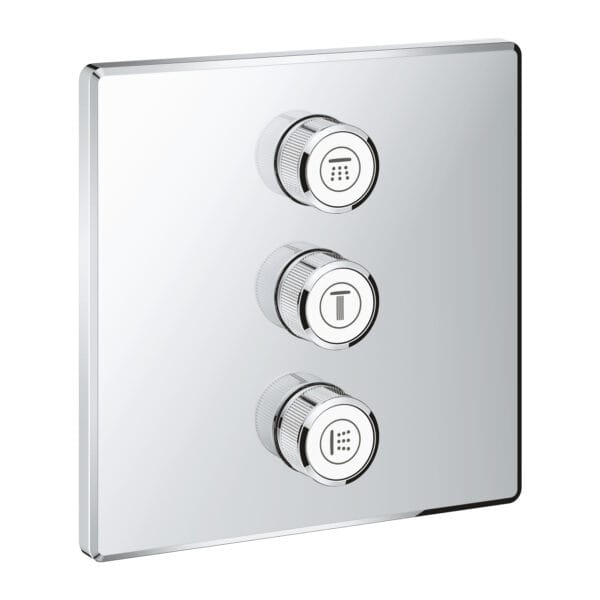Grohe Grohtherm SmartControl Üç Valfli Akış Kontrollü Kumanda, Krom