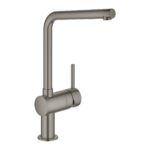 Grohe Minta Tek Kumandalı Eviye Bataryası, Brushed Hard Graphite