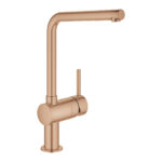 Grohe Minta Tek Kumandalı Eviye Bataryası, Brushed Warm Sunset