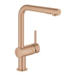 Grohe Minta Tek Kumandalı Eviye Bataryası, Brushed Warm Sunset